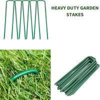 10 Pcs U-shape Garden Staples Ground Stakes Pegs Garden Pins Spikes for Securing Lawn Farm Sod Barrier Landscape new arrival