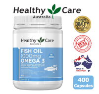 Healthy Care Fish Oil 1000mg Omega3 400 Capsules น้ำมันปลาโอเมก้า 3