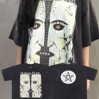 Saint High Street Vintage Pentagram พิมพ์ Heavy Wash Old 100 Cotton เสื้อยืดแขนสั้นผู้ชายและผู้หญิงที่มีคุณภาพดีที่สุด