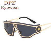 2022 Fashion Metal Personalized Oversized Style Gradient Sunglasses Men Women Luxury Classic nd Design Sun Glasses Rock Shade