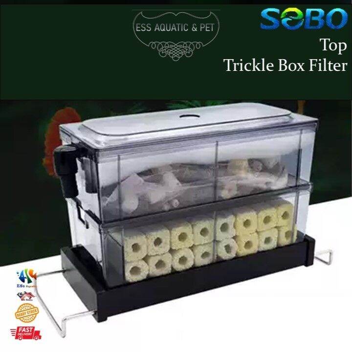 SOBO Aquarium Top Filter Box, Drip Filter Box, Trickle Box, Upper