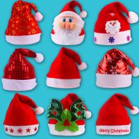 1pc NEW Christmas Hats Adults Kids Children Costume Santa Claus Snowman Reindeer Festival Hat Ornament For Navidad New Year Gift