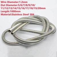 1PCSStainless Steel Thin Long Flexible Tube Extension Spring1.2 mm Wire Diax5/6/7/8/9/10/12/13/14/15/16/18/20mm Out Diax1000mm