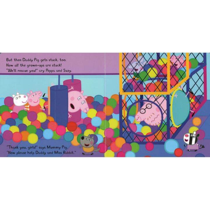 those-who-dont-believe-in-magic-will-never-find-it-หนังสือนิทานภาษาอังกฤษ-peppa-loves-soft-play-lift-the-flap-board-book