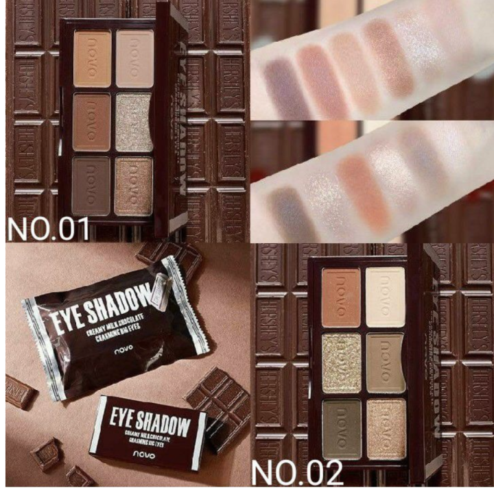 novo-eye-shadow-cookie-cream-charming-big-eyes-อายแชโดว์-no-5394-ของแท้-พร้อมส่ง