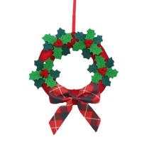 Christmas Wreath 8 Inch Front Door Christmas Wreath Interior Decoration Decoration for Christmas Tree Windowsill DIY Crafts Candle Ring well-suited