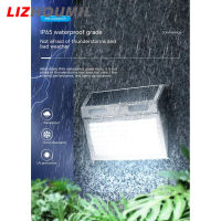 LIZHOUMIL 3.7V ไฟแสงอาทิตย์ Led 2200Mah แบตเตอรี่ลิเธียม4โหมดแสงโคมไฟติดผนังสวนกลางแจ้งป้องกันน้ำ