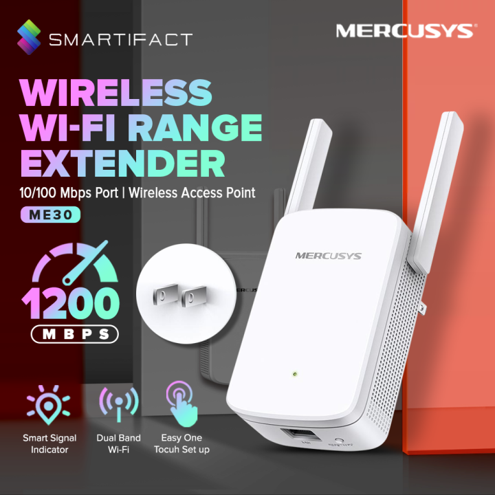 TPLink Mercusys ME30 AC1200 WiFi Range Extender Wifi Booster Dual