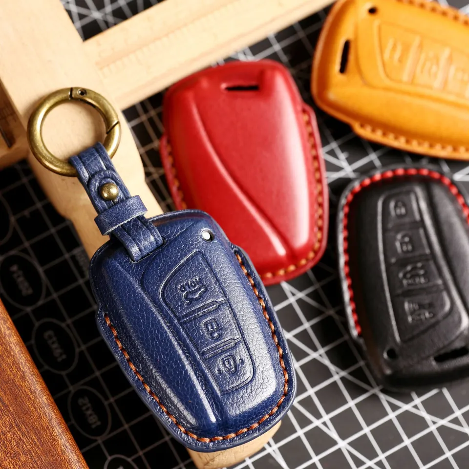 Tpu Car Key Case Shell For Hyundai Santa Fe Sport Ix45 Equus Centennial  Genesis G80 Grandeur Azera 2013-2016 Cover Fob Keychain