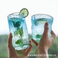 Web celebrity ins wind tree grain cup ice cup high level female summer fruit juice glass glass cup appearance household cup