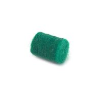 สักหลาดกลม(ทรงกระบอก) Green - 10 mm. x 12 mm.