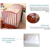 Bedding Flies Travel Portable Elastic Band Mesh Insect Accessories Foldable Crib Mosquito Net Baby Cot Cover Polyester Summer