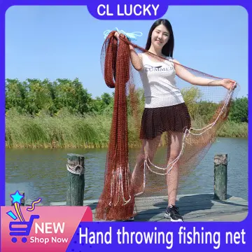 Hand-throwing Fishing Net Dip Nets Outdoor Fishing Tackle Gear