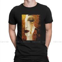 Gustav Klimt Painting Golden Tears T Shirt Vintage Graphic Summer Big Size Cotton MenS Tees Harajuku O-Neck Tshirt 【Size S-4XL-5XL-6XL】