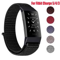 【lz】❆  Correia de laço de náilon para fitbit carga 5 4 pulseira de relógio inteligente esporte feminino masculino pulseira substituir charge4 3 se correa acessório