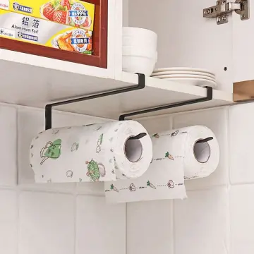 1pcs Hanging Toilet Paper Holder Roll Paper Holder Bathroom Towel Rack  Stand Kitchen Storage Stand Paper Rack Home Racks