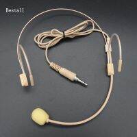 《Miss you electronic》 Bestall 1PcsHeadworn Condenser Headset Microphone For เชคบอดี้แพ็คเครื่องส่งสัญญาณ3.5 Mm Screw Locking PlugMicrophone Accessories