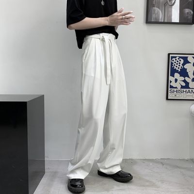 【KT เสื้อผ้า】กางเกงลำลองขากว้างทรงหลวมสำหรับผู้ชาย M-2XL