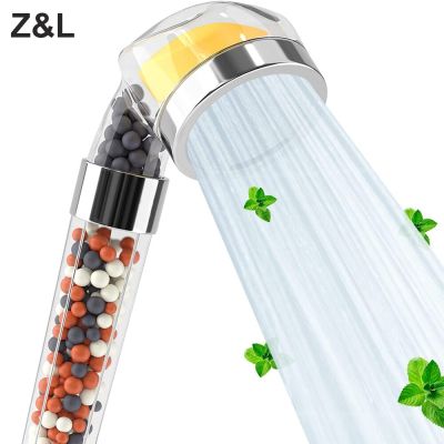 Vitamin C Shower Head Filter Mineral Beads Aroma Handheld High Pressure Ionic Shower Head for Repair Dry Skin and Hair Loss Showerheads