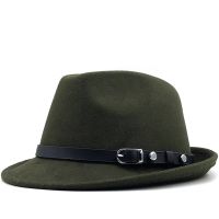 New Winter Autumn Mens White Feminino Felt Fedora Hat For Gentleman Winter Wool Church Derby Bowler Homburg Jazz Hat