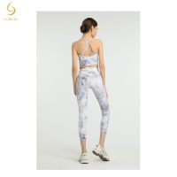 Printed Siliver Comouflage Fabric ashion Gym Sports For Yoga and Dancing