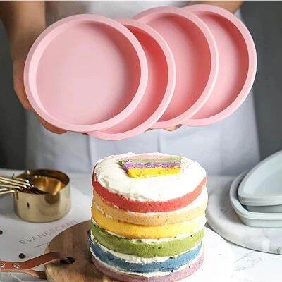 Round Bread Mold Silicone 8 Inch Cake Pan, Round Baking Mold Set