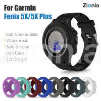 Zionia ซิลิโคนที่ครอบคลุมกรณีเชลล์สำหรับ Garmin Fenix 5X/5X Plus พลัสที่สวยหรูนุ่มกรณีที่ครอบสำหรับ Garmin Fenix5X/5X Plus พลัสอุปกรณ์เสริมนาฬิกาสปอร์ตสมาร์ท