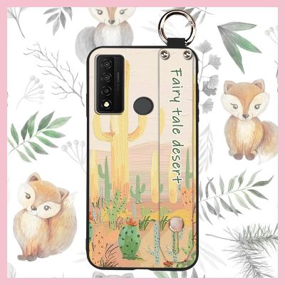 Soft Case cute Phone Case For TCL 20R 5G/Bremen 5G/20AX 5G protective Anti-dust cartoon Lanyard sunflower Original Soft