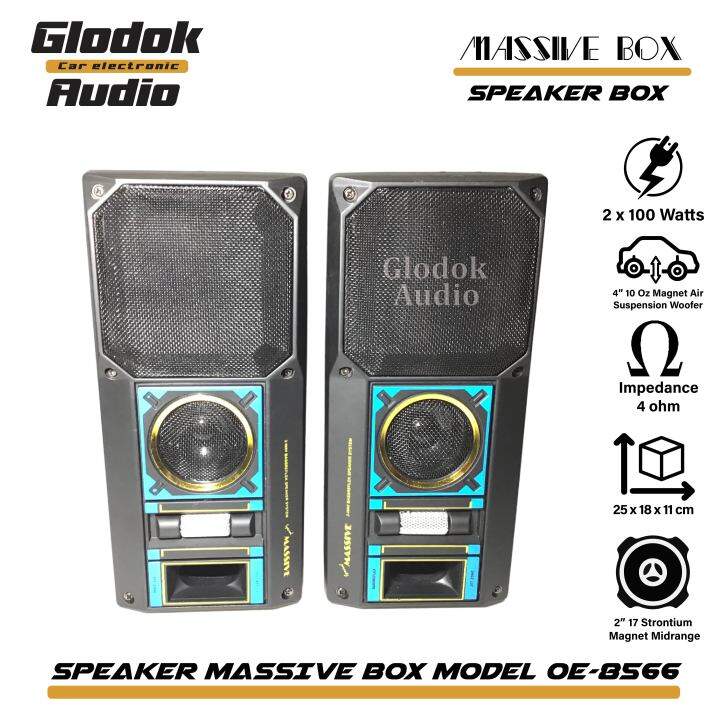 Speaker car and home massive OE8566 Box Speaker 4 inch.3 Way Sepasang