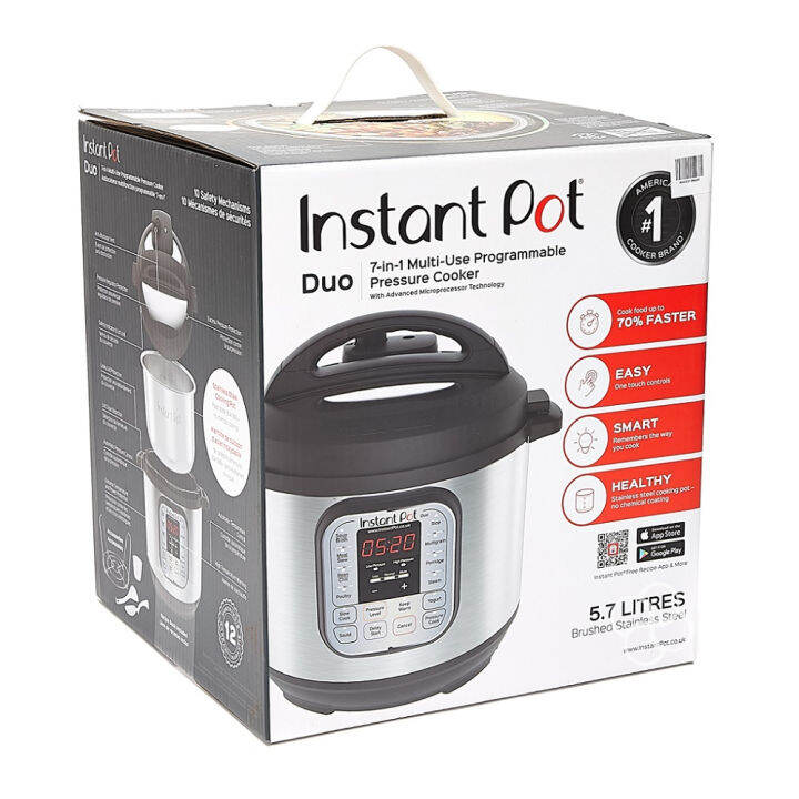 Instant Pot Duo 7in1 MultiUse Programmable Pressure Cooker 5.7L
