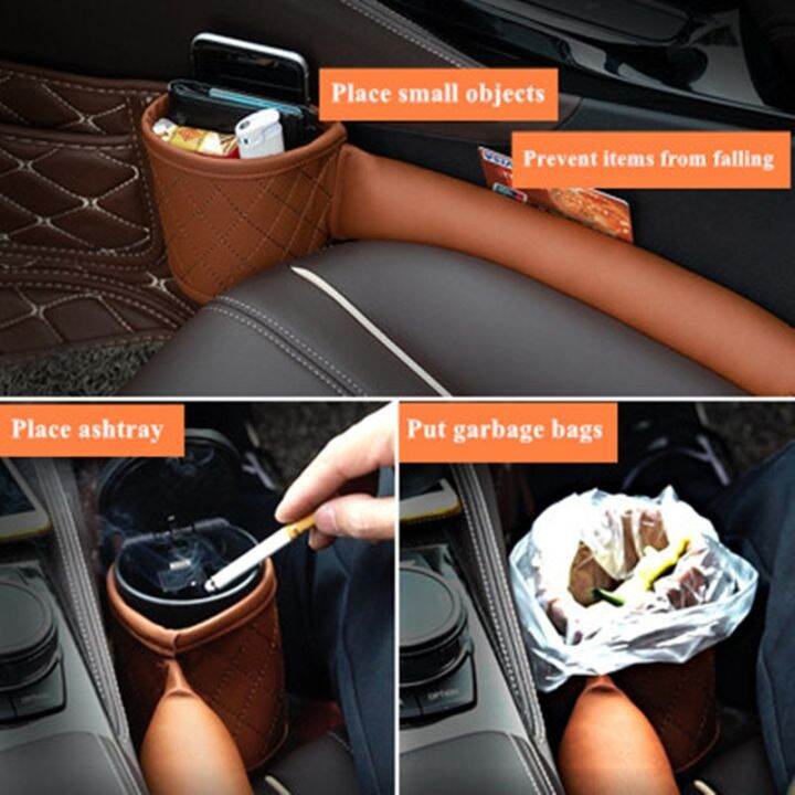 leather-car-seat-gap-filler-pockets-multifuntion-auto-seats-leak-stop-pad-soft-padding-phone-cards-holder-storage-organizers