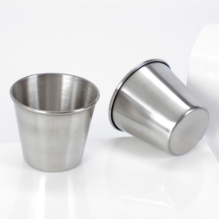 45-70ml-stainless-steel-sauce-cups-seasoning-dish-appetizer-tray-ketchup-dipping-bowl-sushi-vinegar-container-soy-saucer-container-small-sauce-cup-stainless-steel-cup-cup-45-70ml