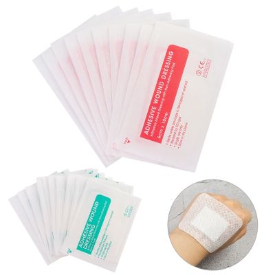 【LZ】 10Pcs Breathable Self-adhesive Wound Dressing Band Aid Bandage Large Wound First Aid Wound Hemostasis First Aid Kit  6x10cm