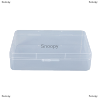 Snoopy สติกเกอร์เครื่องเขียนกล่องพลาสติกสี่เหลี่ยมกล่องเก็บเครื่องมือศิลปะกล่องเก็บเครื่องประดับทนทานกันฝุ่นอุปกรณ์จัดระเบียบบนโต๊ะ