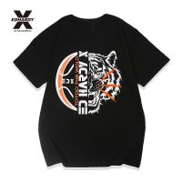 CODLiang Te Ed Hardy X2021 summer new trendy brand tiger head pattern printing street round neck cotton short-sleeved T-shirt men