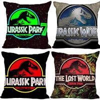 Dinosaur Jurassic Park Pillowcase Cushion Cover Home Decor Hotel Car Seat Backrest Sofa Pillow Case 45X45CM