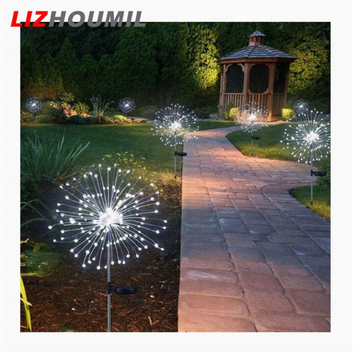 lizhoumil-150led-พลุไฟพลังงานแสงอาทิตย์2โหมด-ip64โคมไฟกันน้ำสำหรับทางเดินกลางแจ้งสวนสนามหญ้าสนามทางเดิน