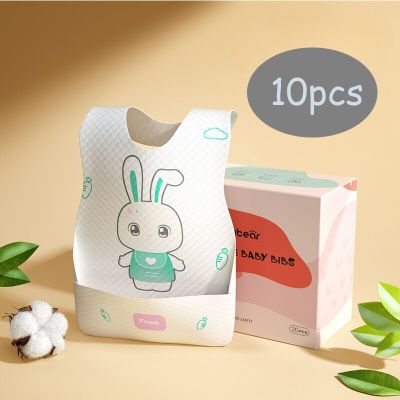 Sposable Baby Bib Rice Pocket Thickened Waterproof Saliva Towel Portable Anti-dirty Childrens Bib Kids Accessories