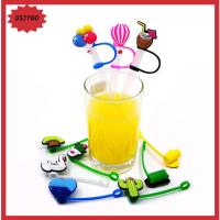 OSJYGO Drinking Silicone Kitchen Tool Dust-proof Straw Tips Cover Drinking Dust Cap Straw Plug Splash Proof Plugs Tips Cover