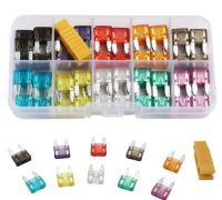 120Pcs Profile Small Size Blade Car Fuse Assortment Set for Auto Car  2/3/5/7.5/10/15/20/25/30/35A Fuse with Plastic Box Fuses Accessories