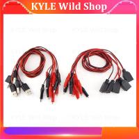 KYLE Wild Shop Alligator Test Clips Clamp to USB Male Female Connector Crocodile Electrical Power Supply Extension Wire Adapter 60cm