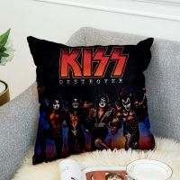 [HOT LZLLZKLKLWGH 559] KISS Rock Amp; ม้วนทั้งหมด Nite พรรคปลอกหมอนโพลีเอสเตอร์ปลอกหมอนตกแต่งโยนปลอกหมอนสไตล์3