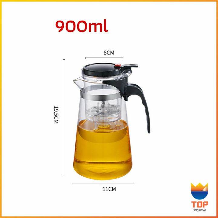 top-กาน้ำชา-ง่ายต่อการพกพา-กาต้มน้ำเย็น-ปริมาตร-500ml-900-ml-glass-teapot