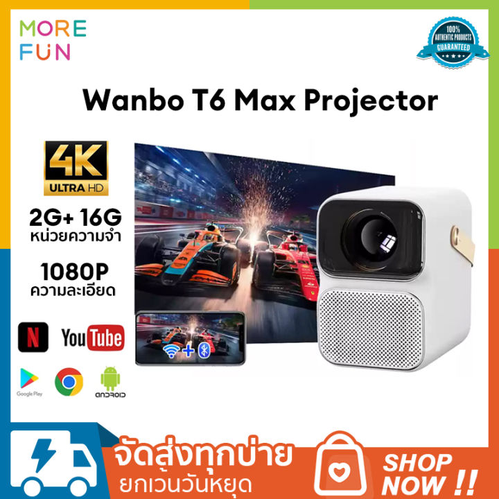 wanbo-t6-max-projector-4k-full-hd-โปรเจคเตอร์-โปรเจคเตอร์พกพา-android-9-0-โฟกัสอัตโนมัติ-รองรับการควบคุมด้วยเสียง