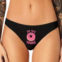 Thongs G-String T-Back Female Brief Underpant Home Panties 39;s Women Girl Women for Underwear Sexy Funny DADDY ME EAT