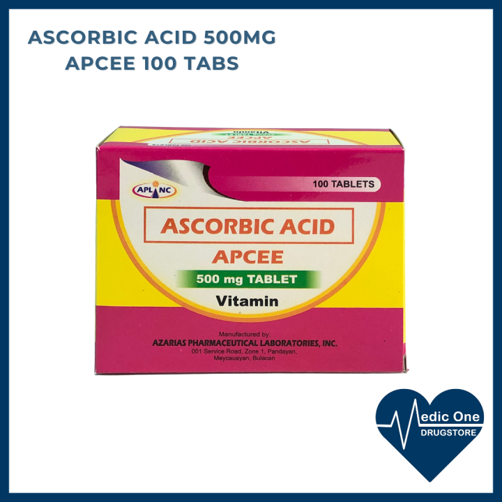 Ascorbic Acid APCEE 500mg 100 Tablets | Lazada PH
