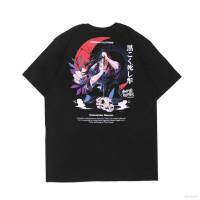 YT Demon Slayer T-shirt Anime Rumble Kokushibo Short Sleeve Top Casual Loose Tee Graphic Shirt Plus Size TY