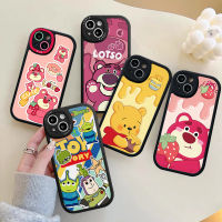 เคสสำหรับ Redmi 10C 10 9A 9T 9 9C 10A POCO M3 POCO X3 NFC Pro Redmi Note 10 10S 10Pro 8 9 9Pro 9S Note 11Pro + 8Pro Mi 12 11 Lite 11T ของเล่นน่ารักชั้นเคสนิ่มหมีสตรอเบอร์รี่