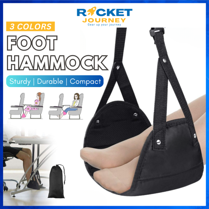 Under-desk Foot Hammock Office Rest Travel Carry-On Airplane Footrest  Portable