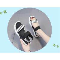 COD Womens Sandals รองเท้าแตะรัดส้น 2สาย น้ำหนักเบาสบาย ไม่ลื่น สไตล์เกาหลี (2สี) S004